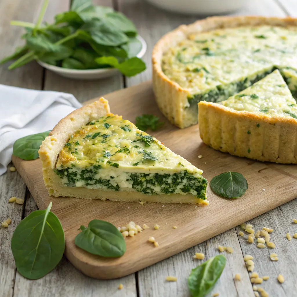 Spinach & Feta Quiche recipe